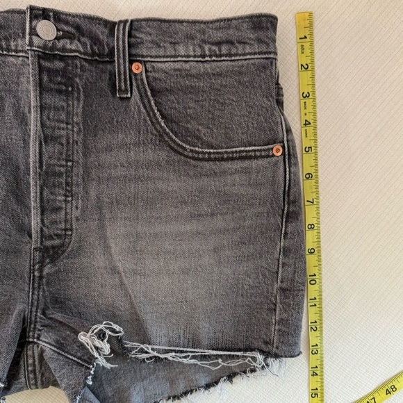 Levi's Light Button Fly 501 Denim Cutoff Shorts - Picture 8 of 8